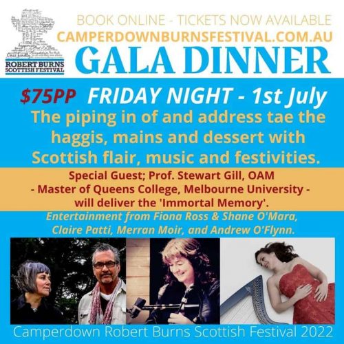 Camperdown Burns Festival Gala Dinner 2022